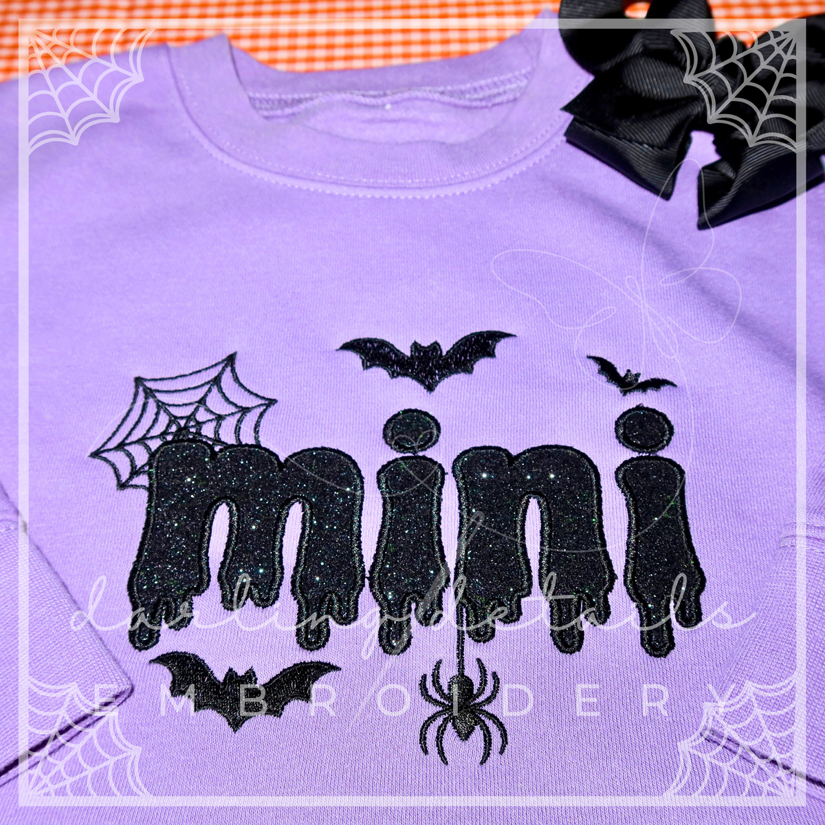 Halloween Mini Glitter Appliqué Sweatshirt