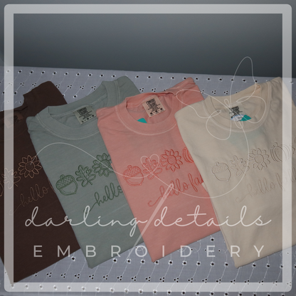 Hello Fall Comfort Colors Garment-Dyed T-Shirt