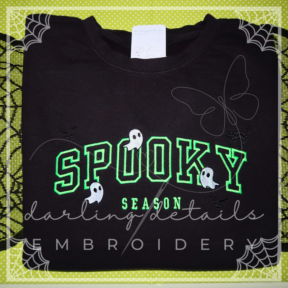 Varsity Spooky Season Comfort Colors Sweatshirt