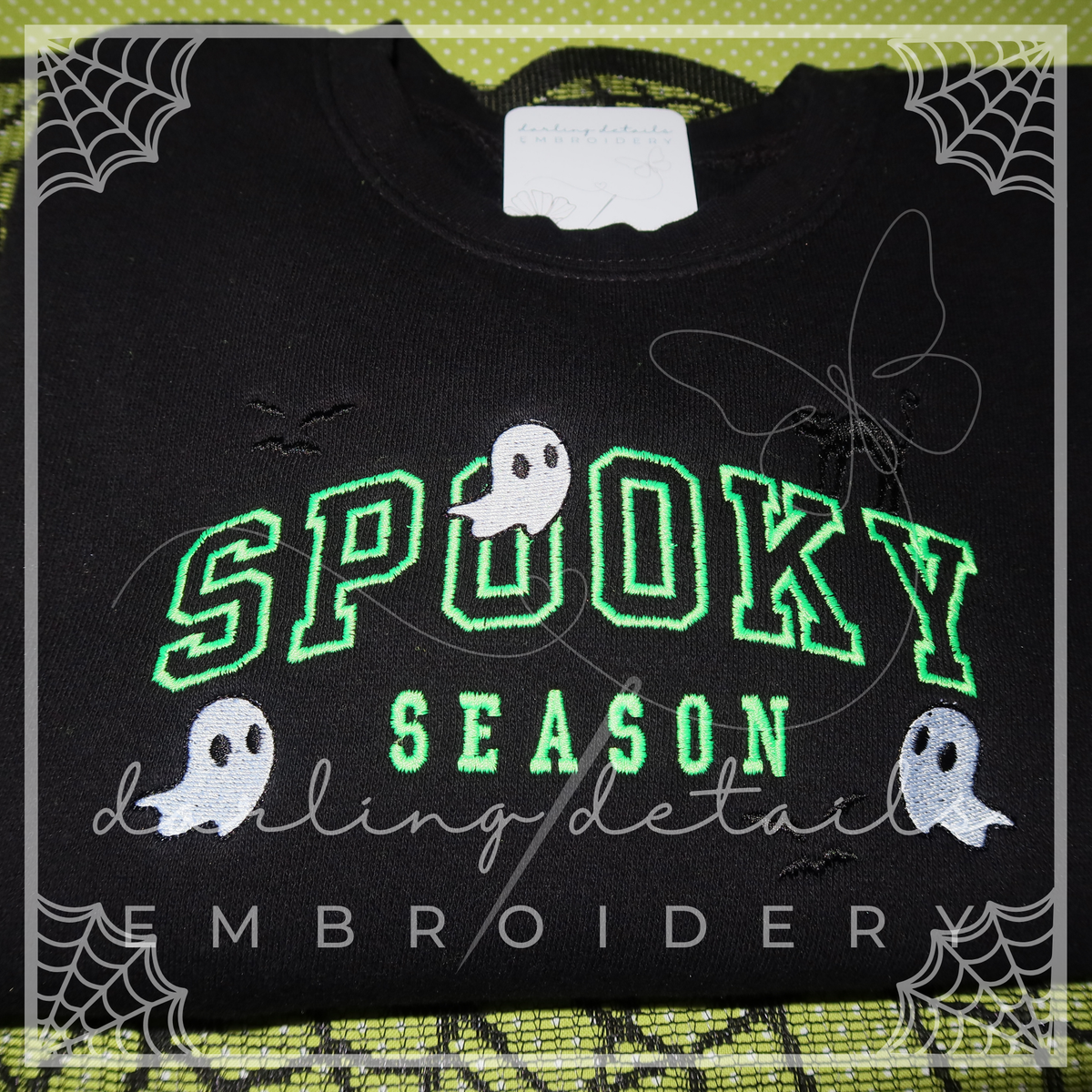 Varsity Spooky Season Comfort Colors Sweatshirt