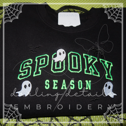 Varsity Spooky Season Comfort Colors Sweatshirt
