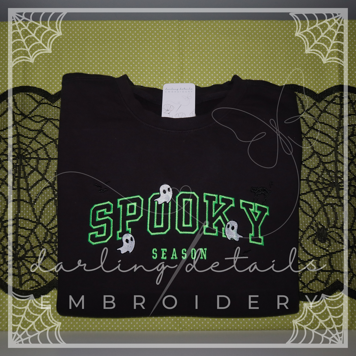 Varsity Spooky Season Comfort Colors Sweatshirt