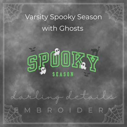 Varsity Spooky Season Comfort Colors Sweatshirt