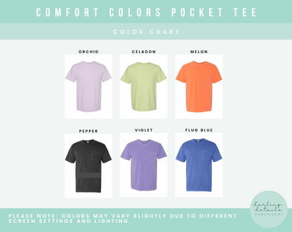 Comfort Colors Ghost Pocket Tee